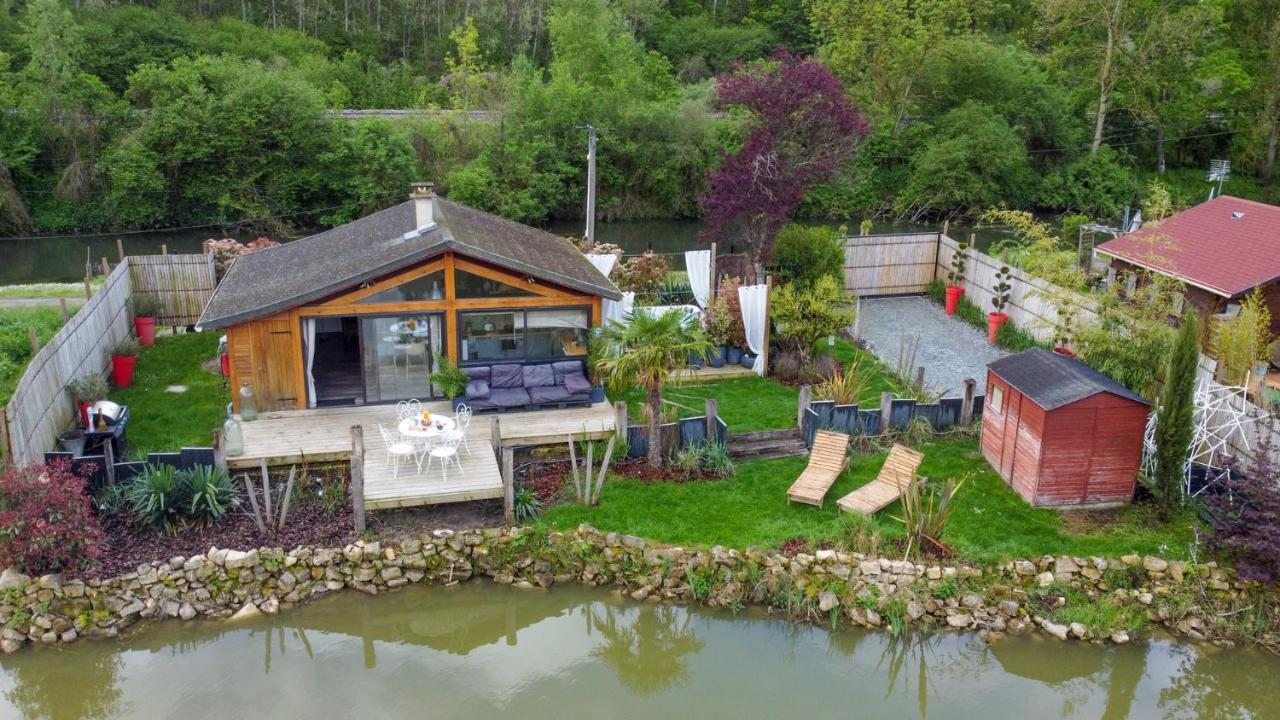 Kaebane 85, Lodge Avec Spa Au Bord De L'Eau Prouilly Exterior foto
